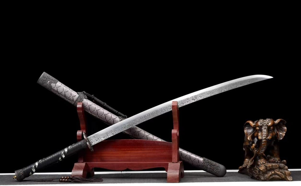 Qing Dao,Practical Knife,Forged High Carbon Steel Blade,Alloy Fittings,LOONGSWORD