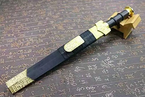 Dagger/Damascus steel red blade/Alloy fitting/Length 17" - Chinese sword shop