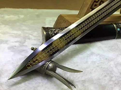 Fengyun jian/High carbon steel blade/Black wood scabbard/Alloy handle - Chinese sword shop