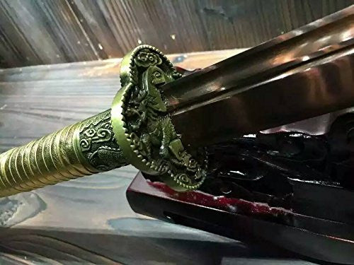 Niger Sabre/High carbon steel blade/LeatherScabbard/Alloy fittings/Length 48" - Chinese sword shop