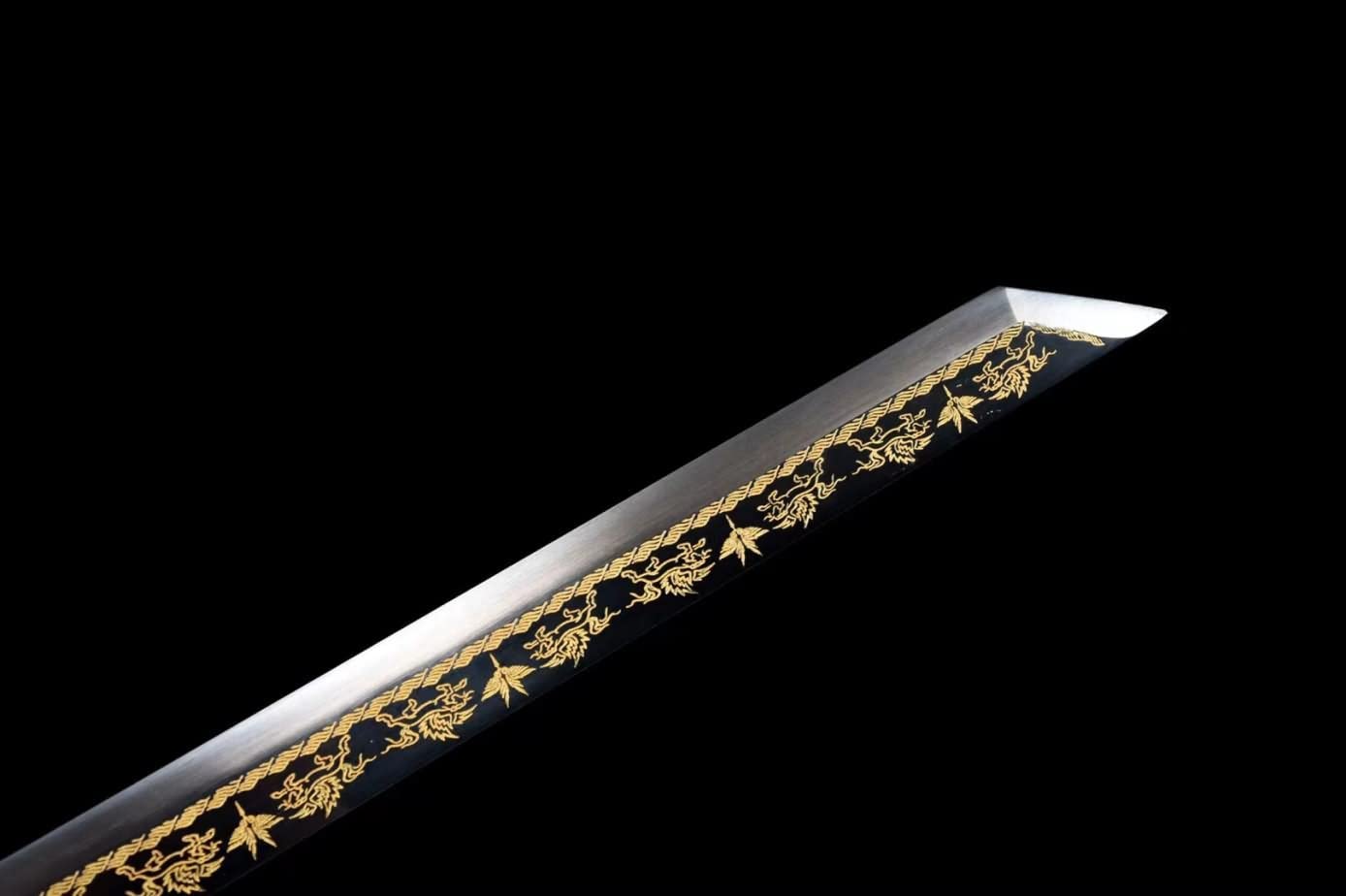 Chinese Sword,Loong Machete,Forged High Carbon Steel Blade,Battle Ready