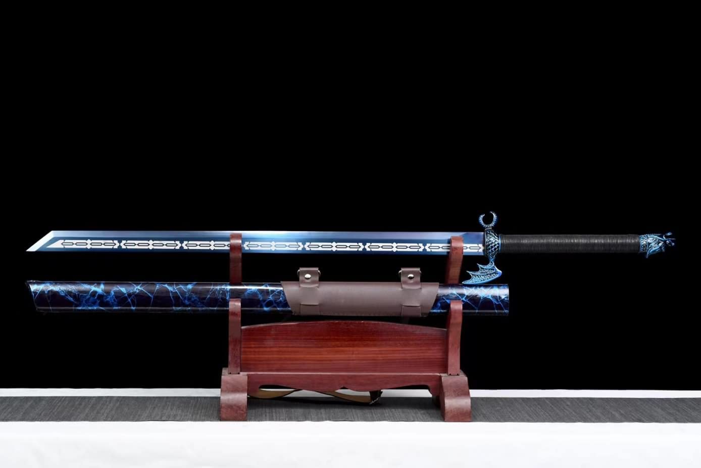 Shura Knife dao,Forged High Carbon Steel Etch Blades,Alloy Fittings,chinese sword real