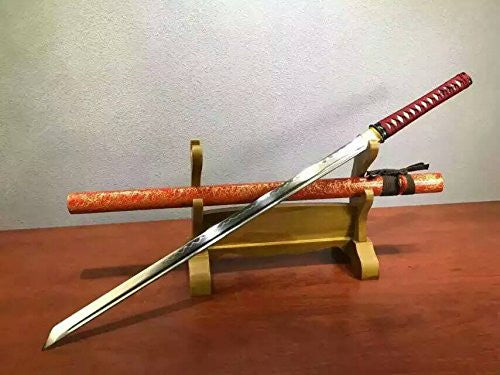 Ninja Sword Katana/T10 high-carbon steel blade/Wood scabbard/Alloy fitted - Chinese sword shop