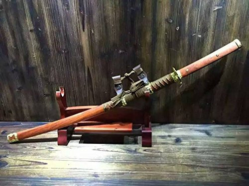 Nihontou Tachi/High carbon steel Clay burning blade/Alloy tosogu/Full tang - Chinese sword shop
