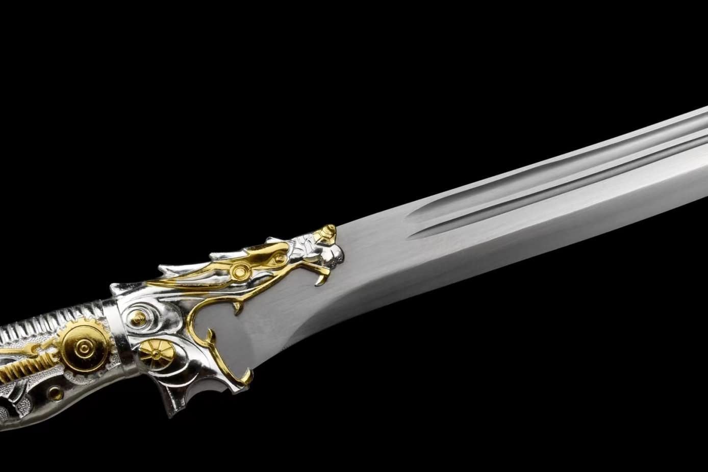 Dragon Slayer dao high Carbon Steel Blades,Alloy Fittings,Fake Leather Scabbard,chinese sword