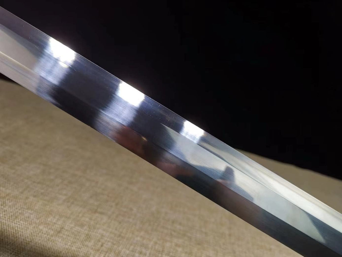 LOONGSWORD,chinese sword,Full Tang jian High Carbon Steel octahedral Blade,PU Scabbard