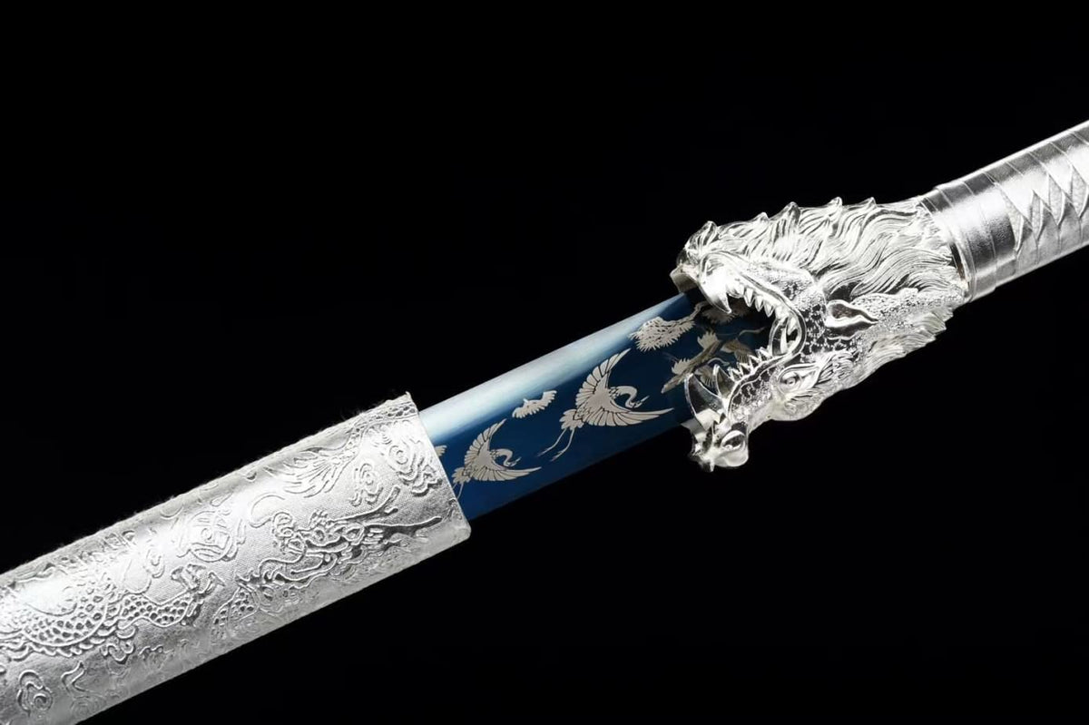 Tang Dao Real,Forged High Carbon Steel Blades,Alloy Fittings,chinese sword