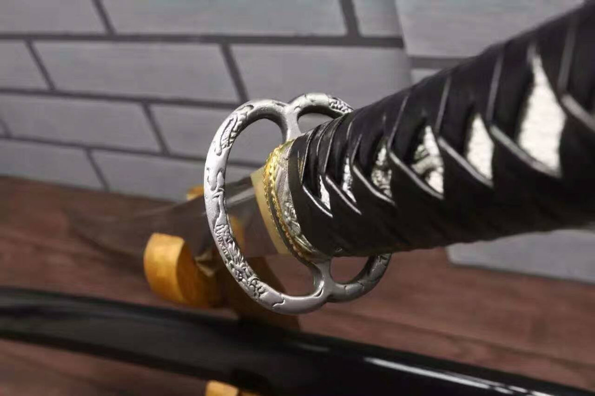 Samurai sword/Katana/High carbon steel blade/Wood paint scabbard/Alloy fitted/Length 39" - Chinese sword shop
