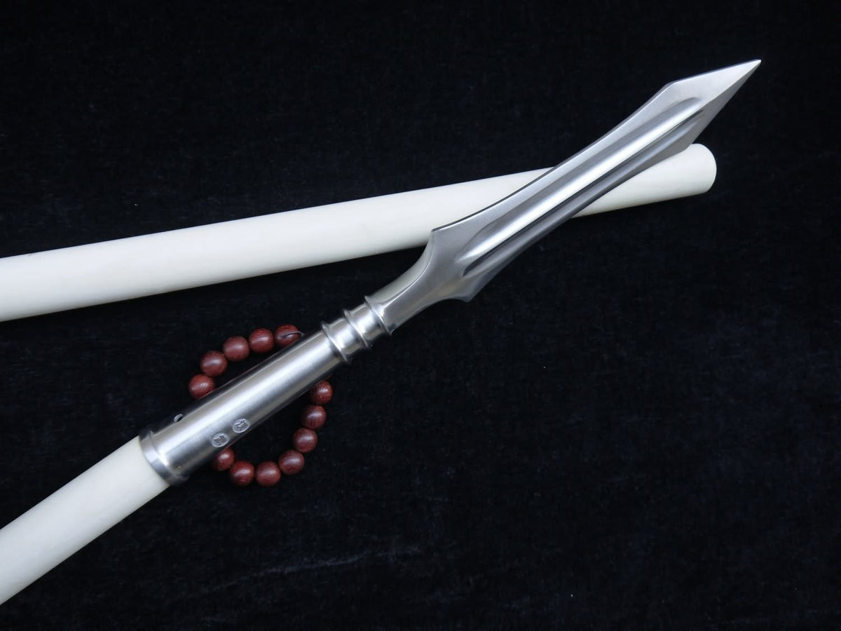Chinese martial arts equipment,Tai chi Spear,Stainless steel,Wax rod - Chinese sword shop