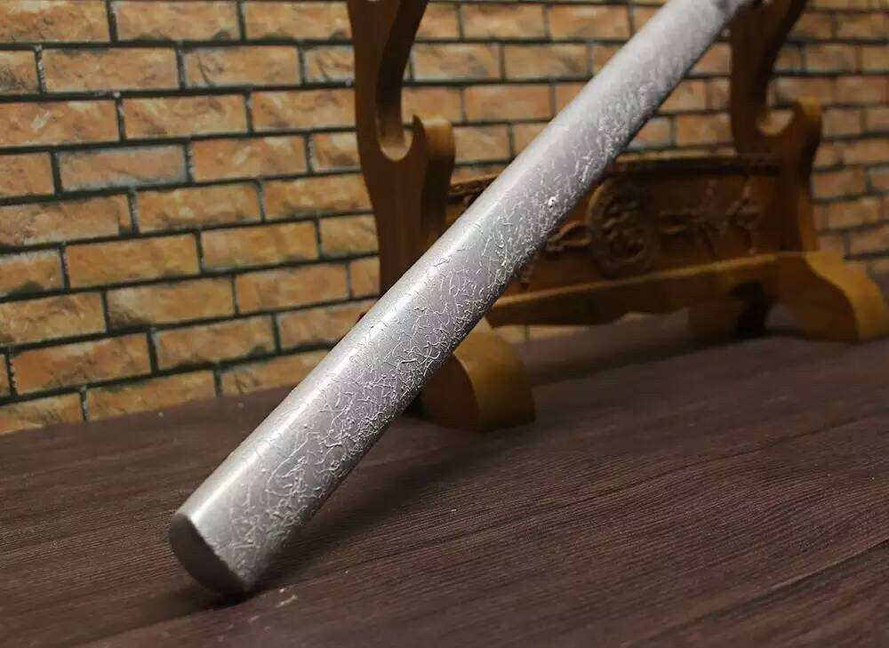 Ninja Sword Katana/Folding pattern steel blade/Solid wood scabbard/Alloy - Chinese sword shop