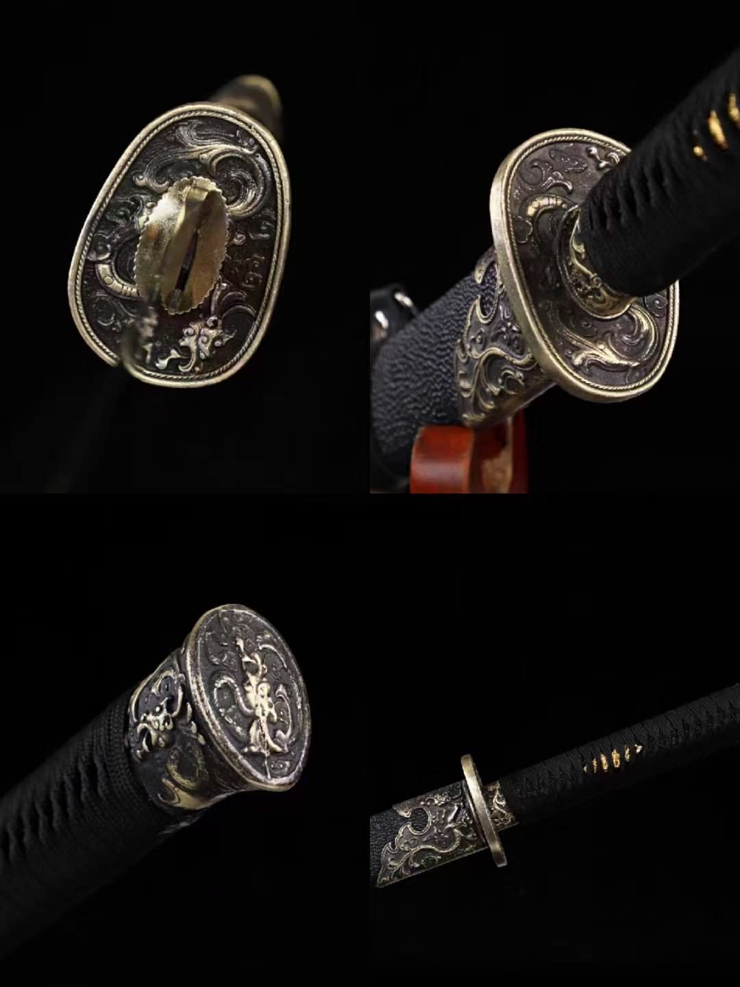 Qing dao,Qijia Knife,T10 Steel Blades,Fake Leather Scabbard,chinese sword