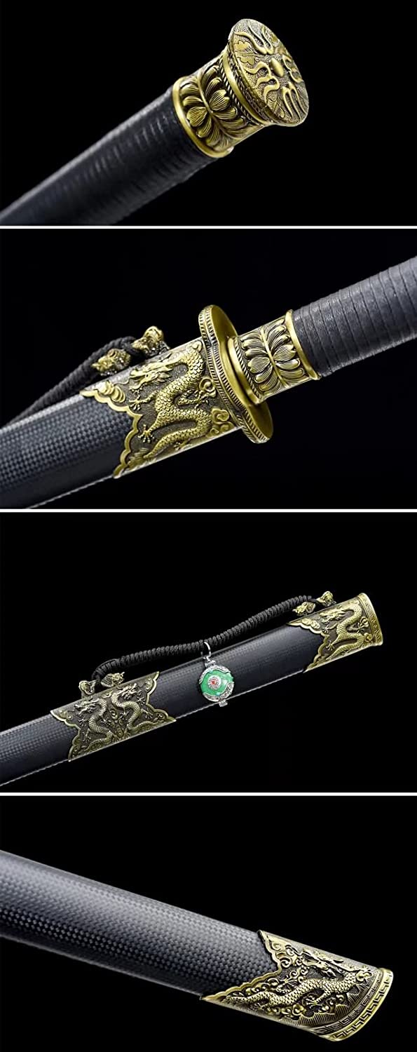 Tang dao,Forged High Carbon Steel Etch Blades,Battle Ready,Full Tang,Chinese sword