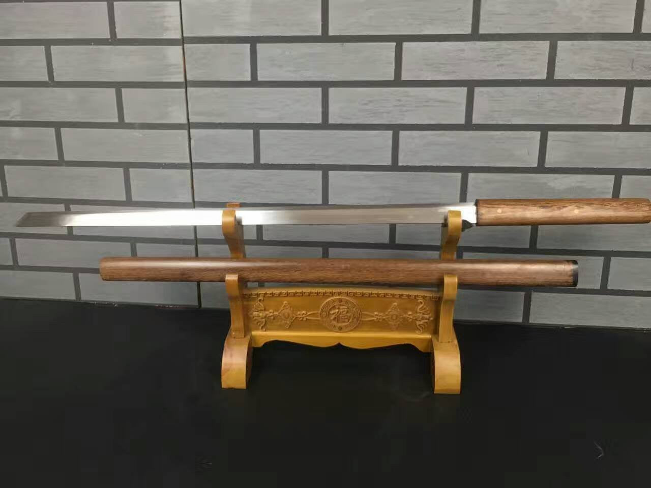 Tang dao(High manganese steel,Rosewood scabbard)Full tang,Length 39" - Chinese sword shop