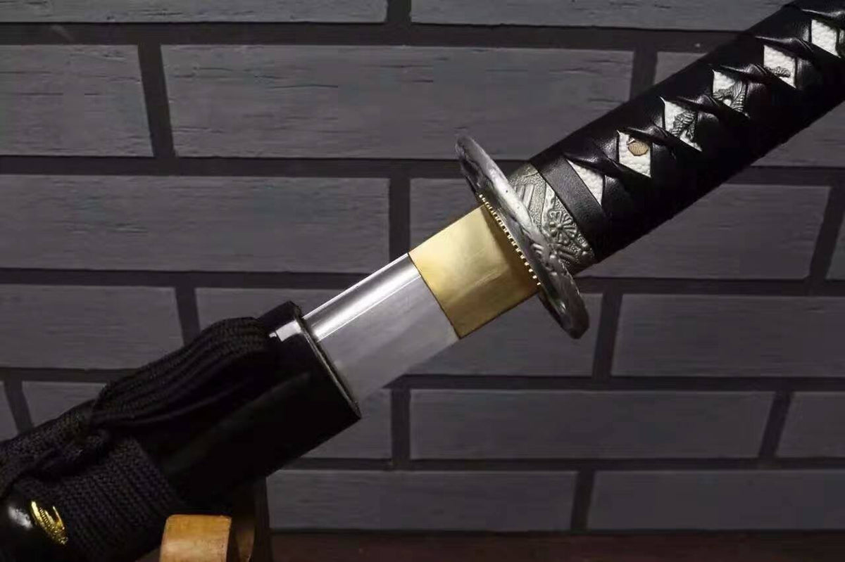 Samurai sword/Katana/High carbon steel blade/Wood paint scabbard/Alloy fitted/Length 39" - Chinese sword shop