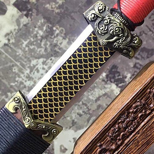 Chibi sword/High carbon steel/Rosewood scabbard/Alloy fittings/Length 30" - Chinese sword shop
