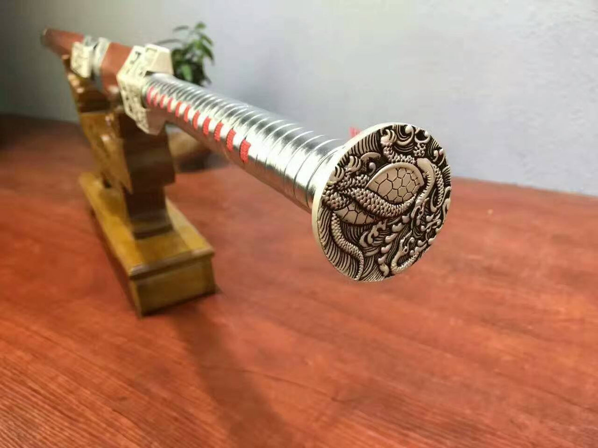 Han jian,High carbon steel Surface engraving pattern blade,Rosewood - Chinese sword shop