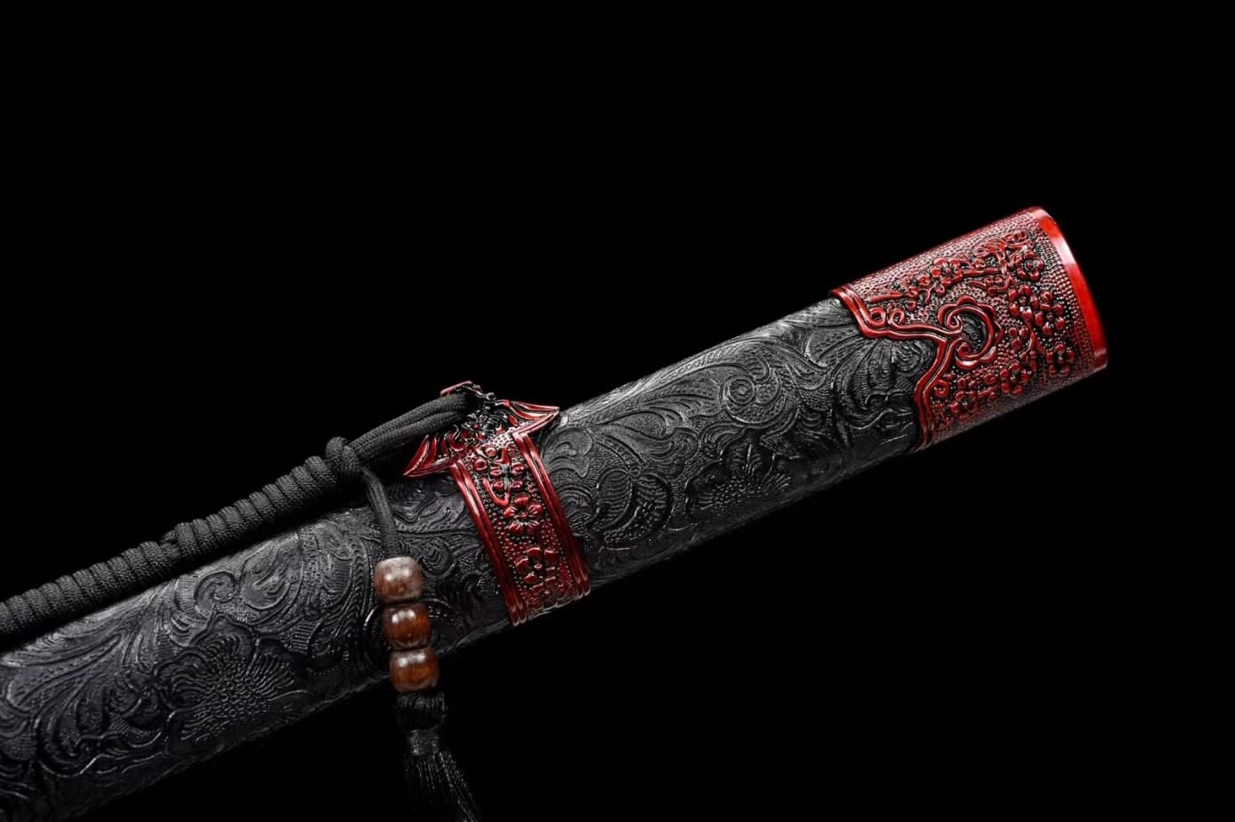 Black Gold Dao Real,Forged 65 High Manganese Steel Blades,CHINESE SWORDS