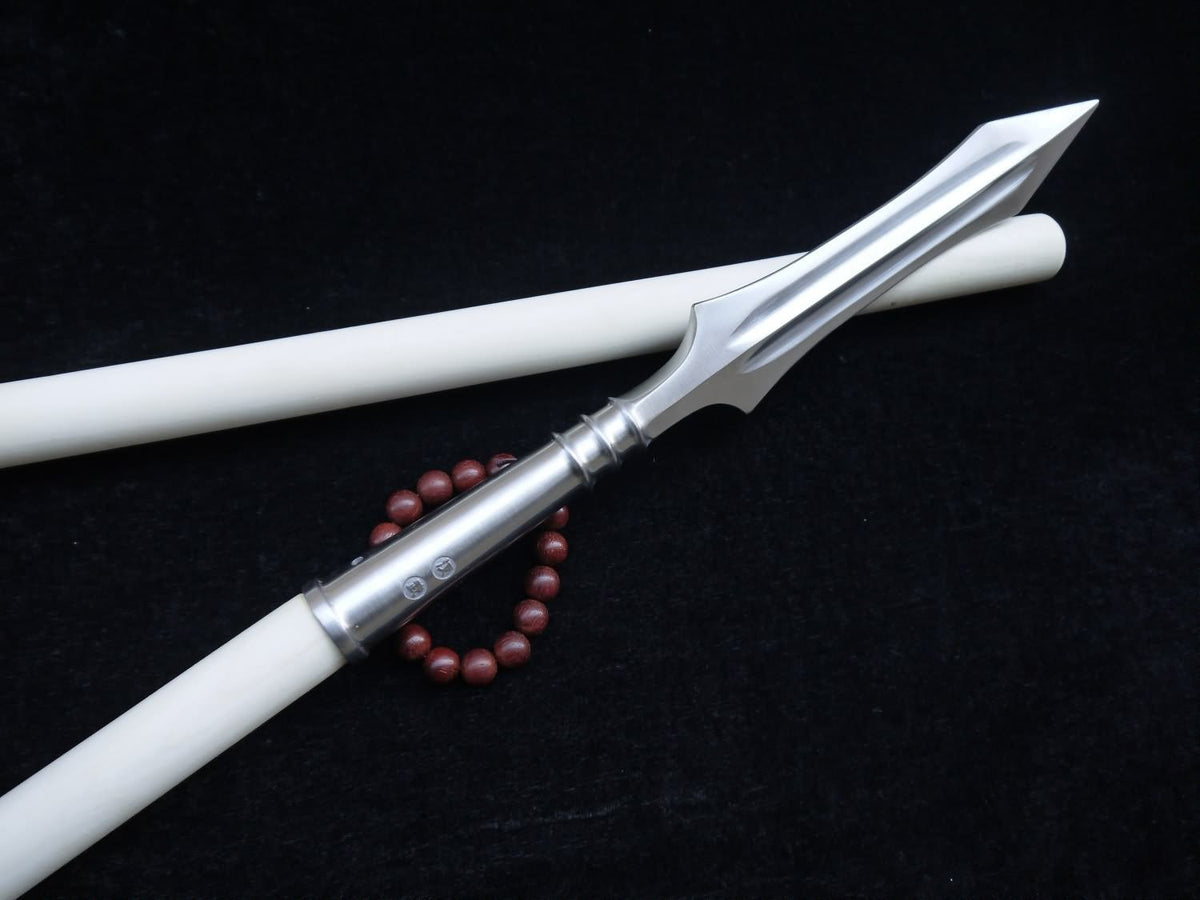 Chinese martial arts equipment,Tai chi Spear,Stainless steel,Wax rod - Chinese sword shop