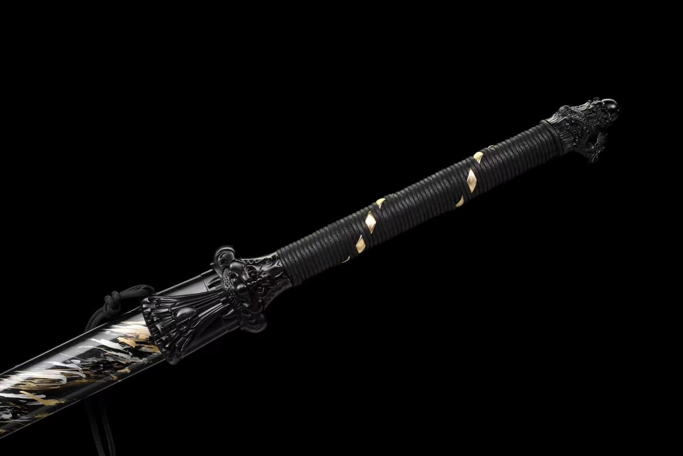 Dragon Tang dao Sword High Carbon Steel Blade,Alloy Fittings,PU Scabbard,LOONGSWORD