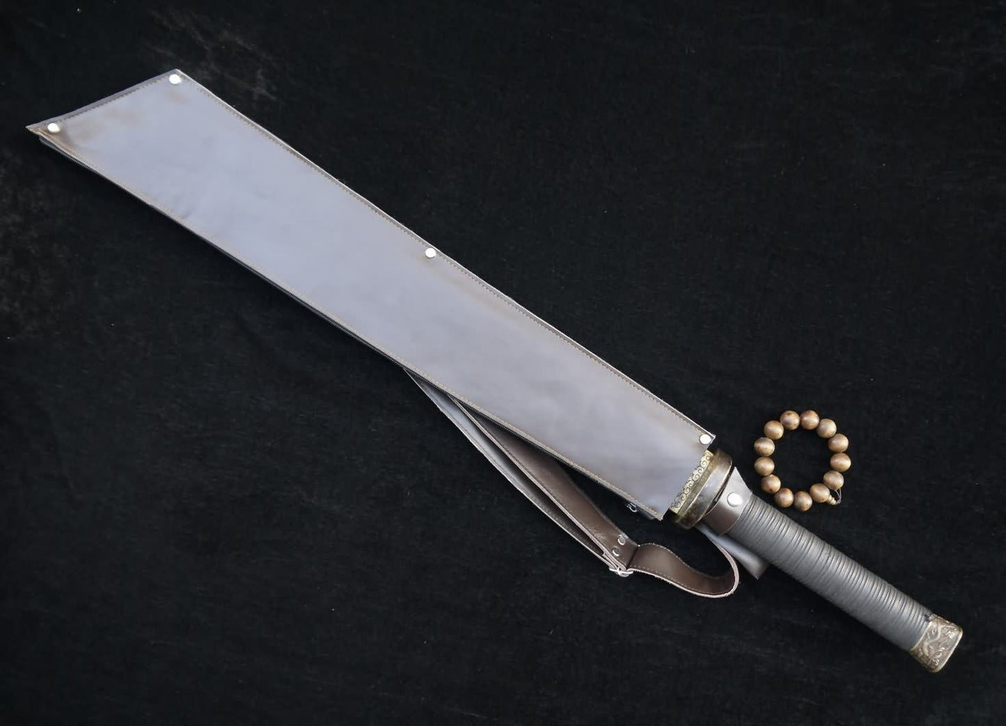 Anti-Japanese sword/Damascus Steel blade/Brass handle&handmade art - Chinese sword shop