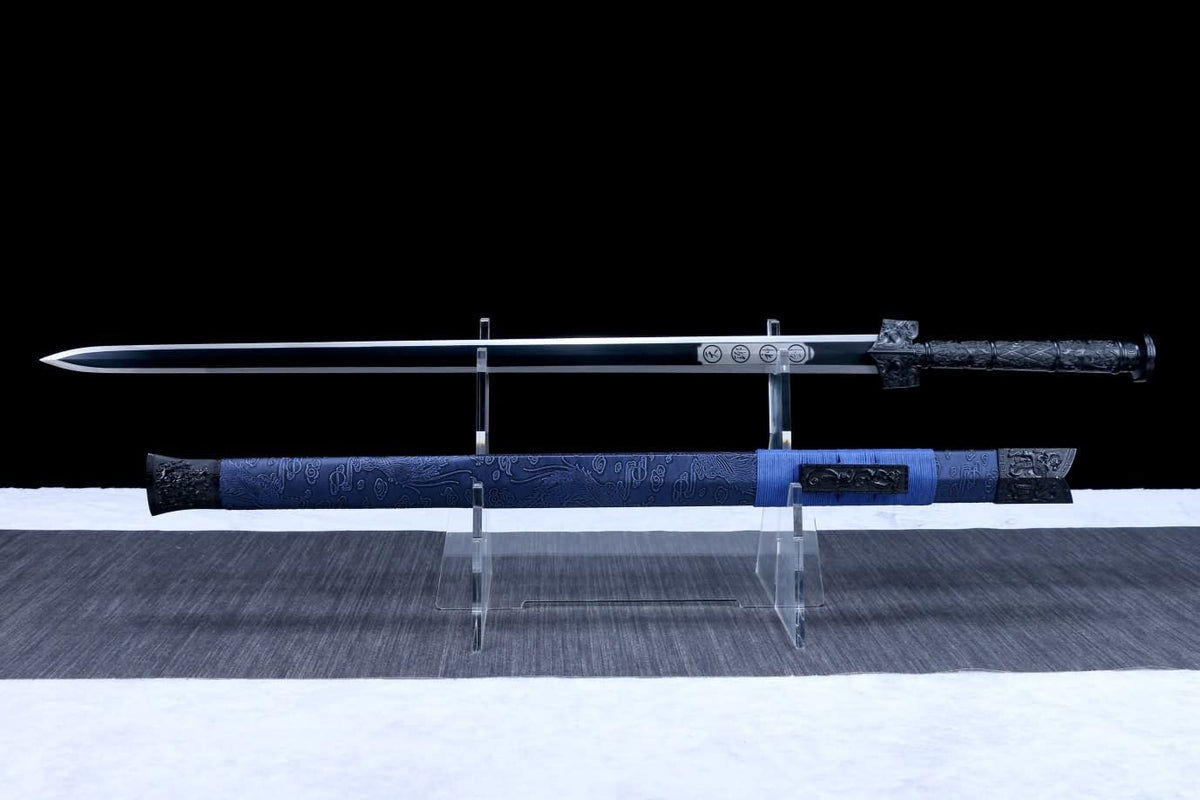 Han jian,High Carbon Steel octahedral Blade,Alloy Fittings,chinese sword