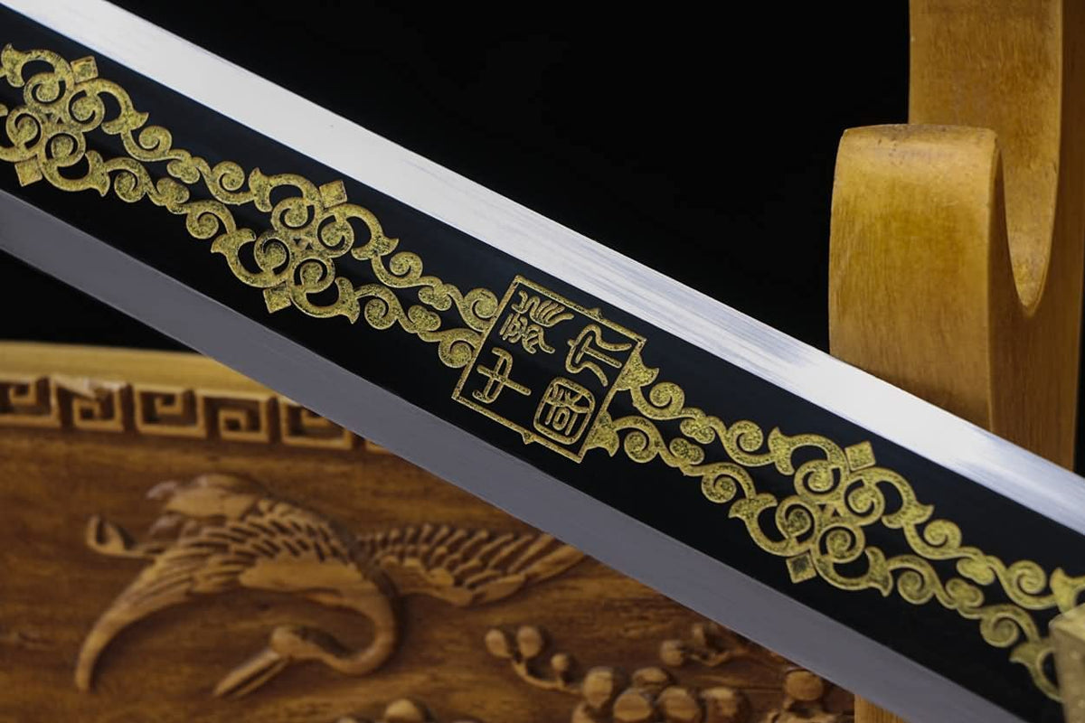 Han Sword Real,Forged High Carbon Steel Etch Blades,Battle Ready,China kung fu - Chinese Sword store