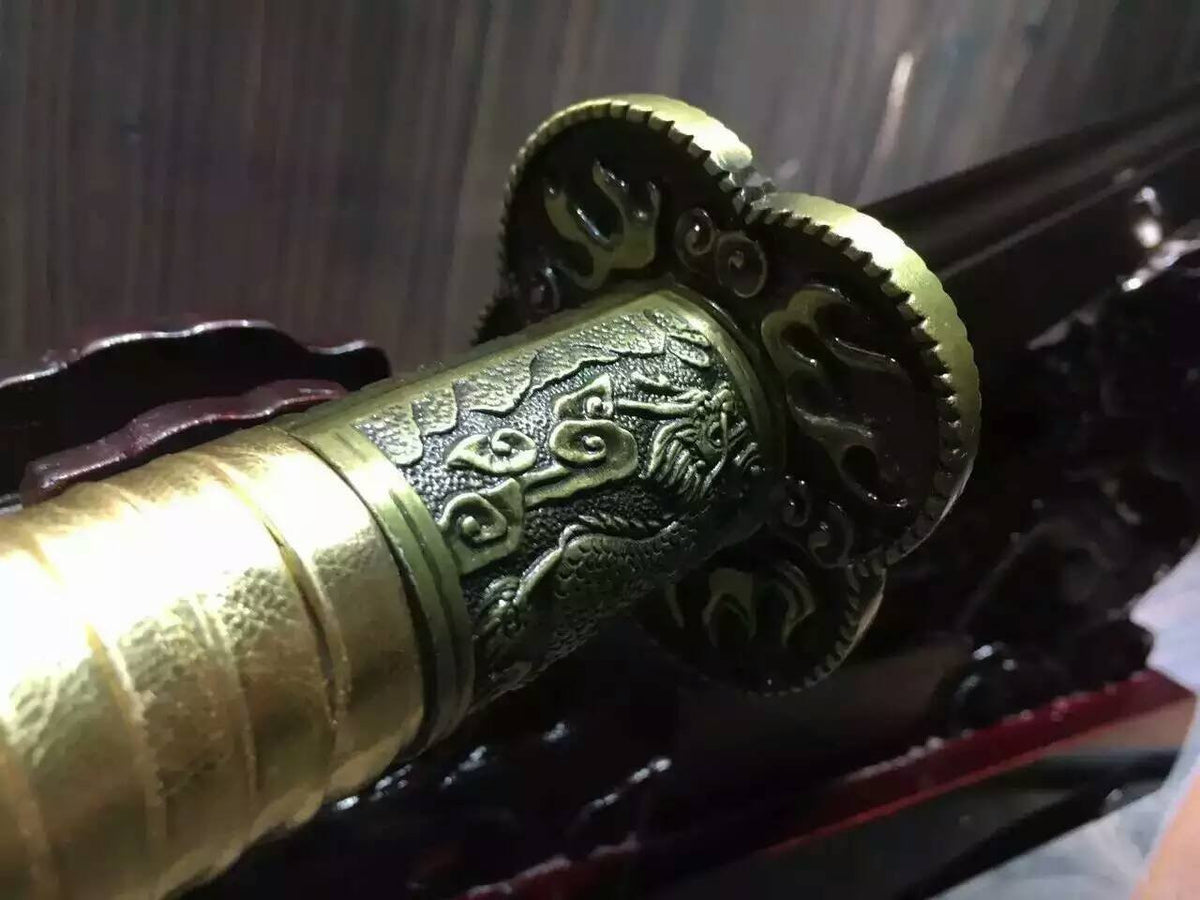 Niger Sabre/High carbon steel blade/LeatherScabbard/Alloy fittings/Length 48" - Chinese sword shop