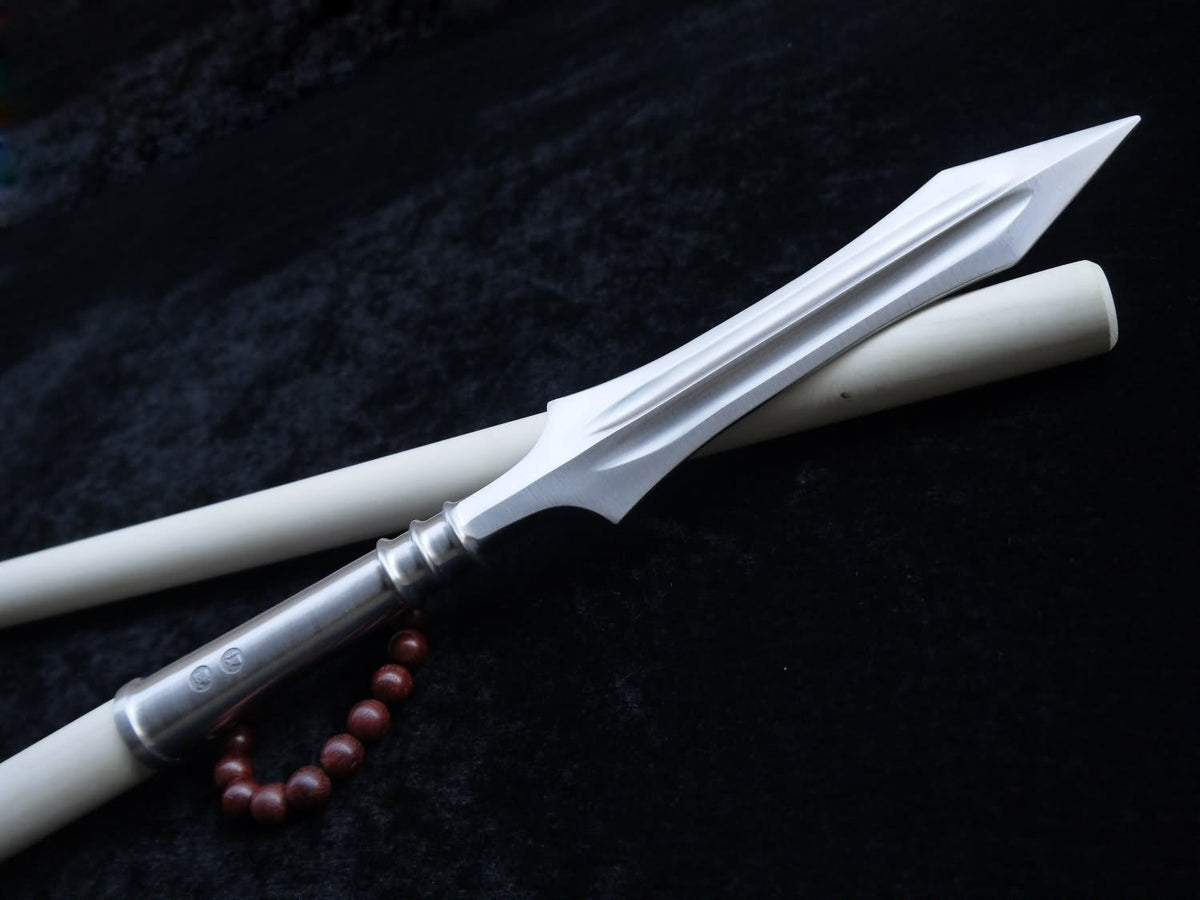 Chinese martial arts equipment,Tai chi Spear,Stainless steel,Wax rod - Chinese sword shop