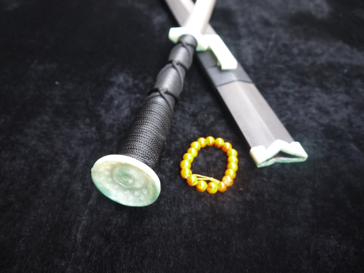 Chinese sword,Damascus steel Eight blade,Black scabbard,Resin Jade fitting - Chinese sword shop
