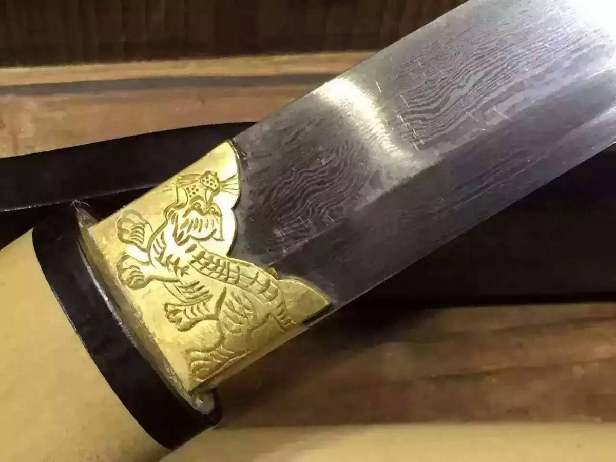 Wakizashi/Japanese sword/Damascus steel blade/Wood Scabbard/Length 20" - Chinese sword shop