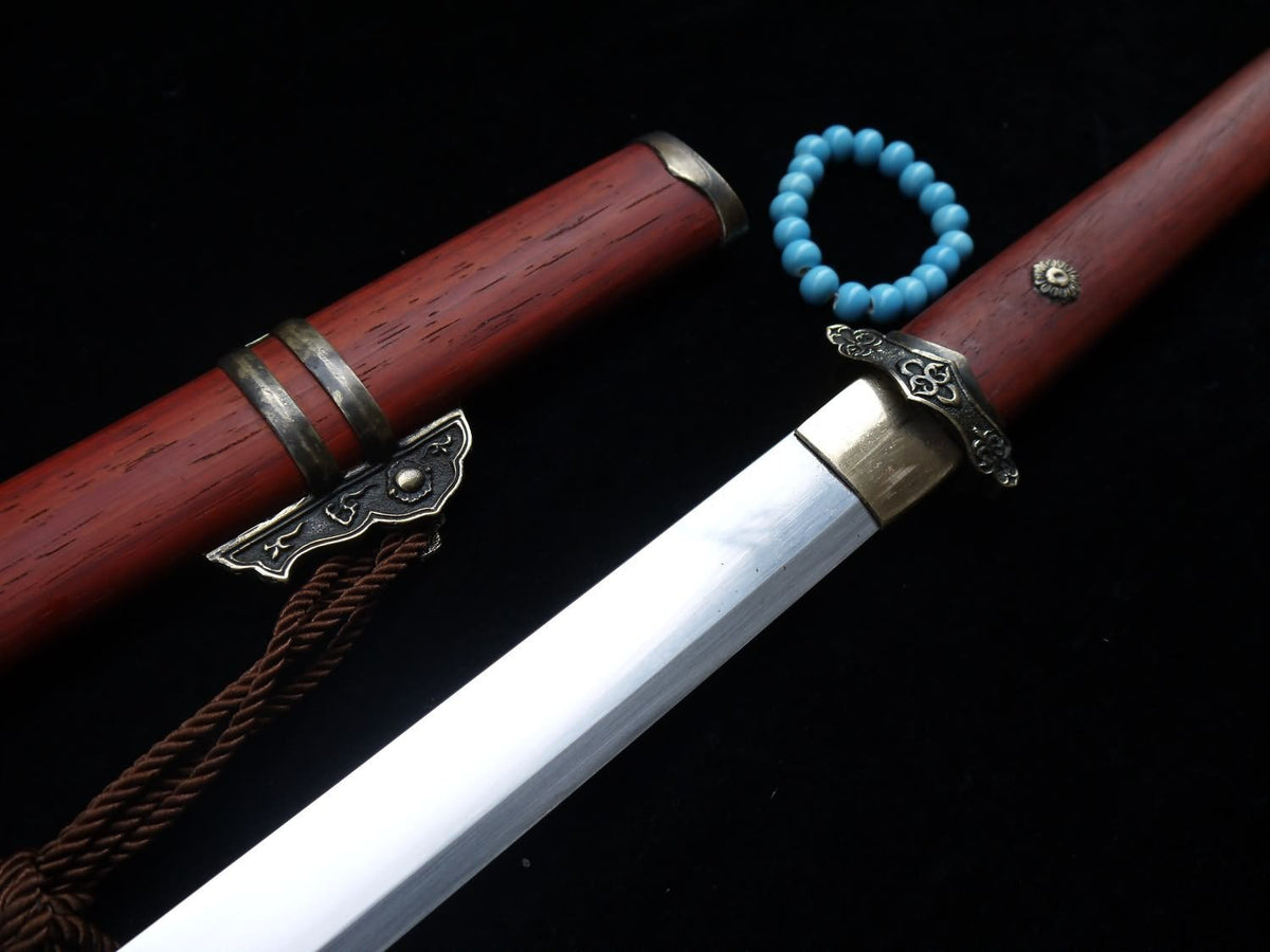 Tang dao/T10 High Carbon Steel/Redwood Scabbard/Brass fittings/Full Tang - Chinese sword shop