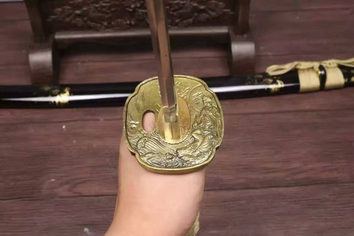 Katana uchigatana/High carbon steel blade/Wood paint scabbard/Alloy fittings - Chinese sword shop