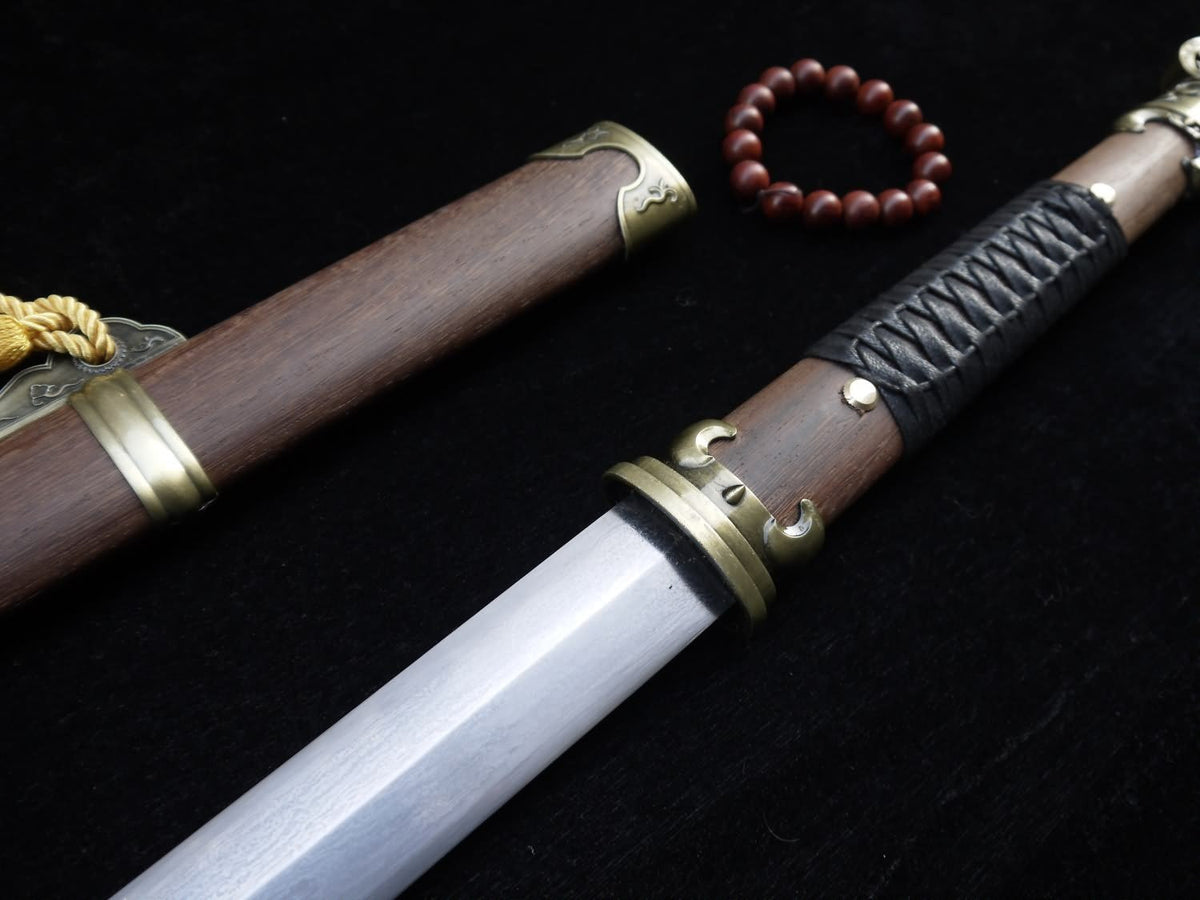 Pei Dong sword/Damascus steel blade/Rosewood scabbard/Length 41" - Chinese sword shop