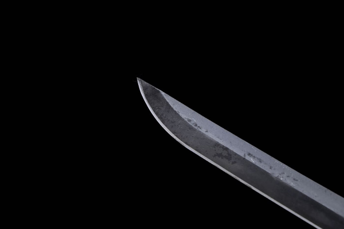 Tachi,Samurai Hand Forged Rail Steel Blade,Green Scabbard,Alloy Fitting,LOONGSWORD