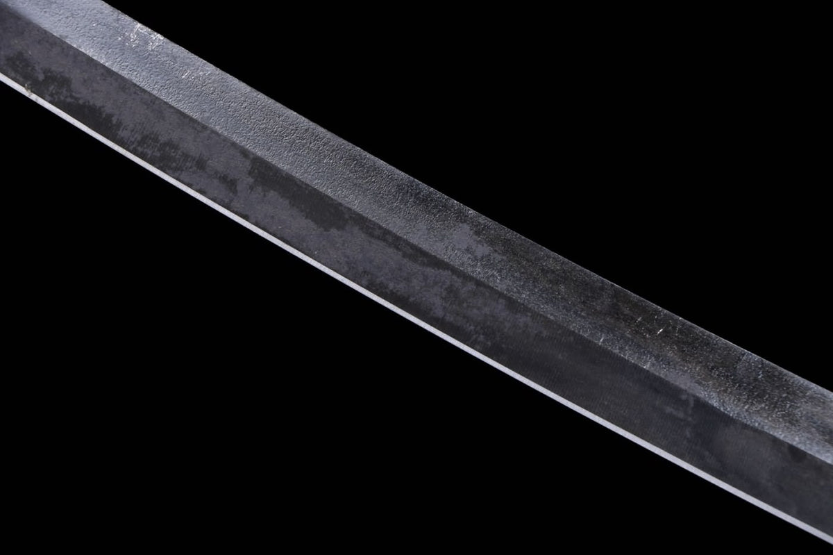 Tachi,Samurai Hand Forged Rail Steel Blade,Green Scabbard,Alloy Fitting,LOONGSWORD