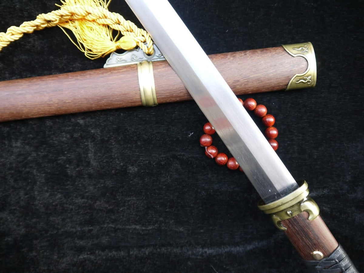 Pei Dong sword/Damascus steel blade/Rosewood scabbard/Length 41" - Chinese sword shop