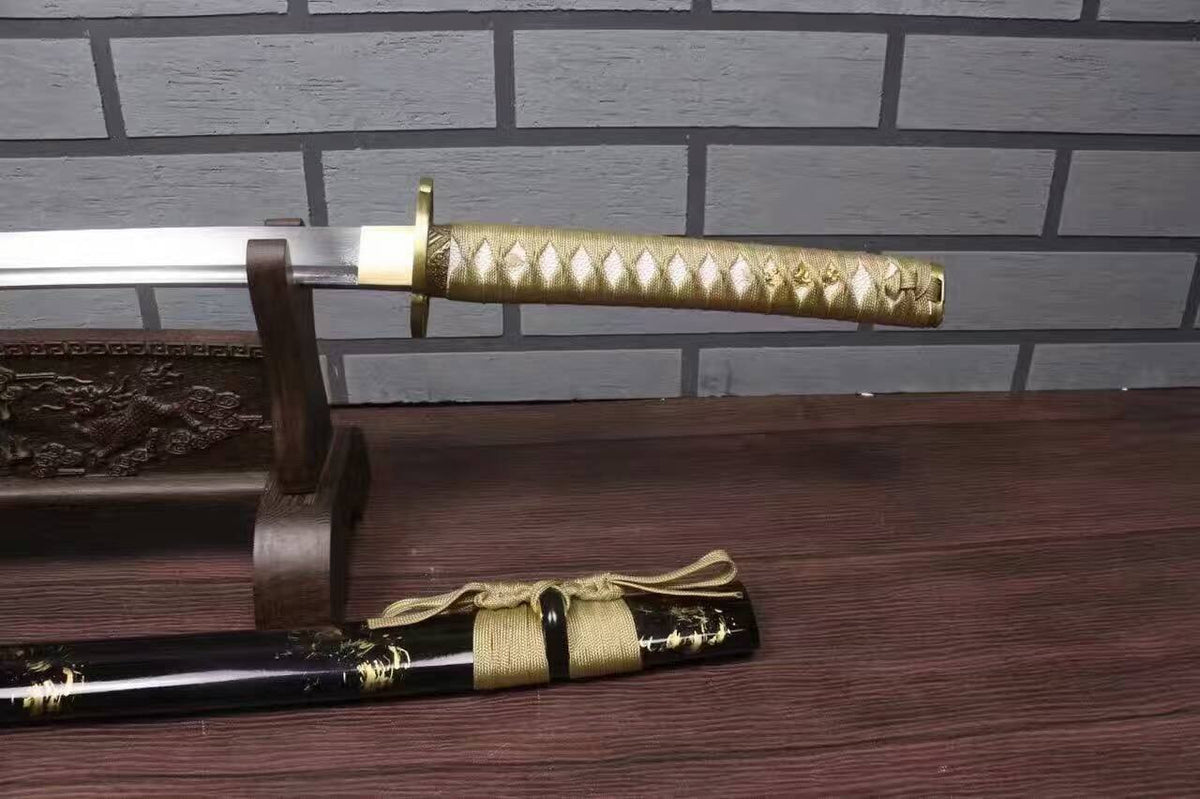 Katana uchigatana/High carbon steel blade/Wood paint scabbard/Alloy fittings - Chinese sword shop