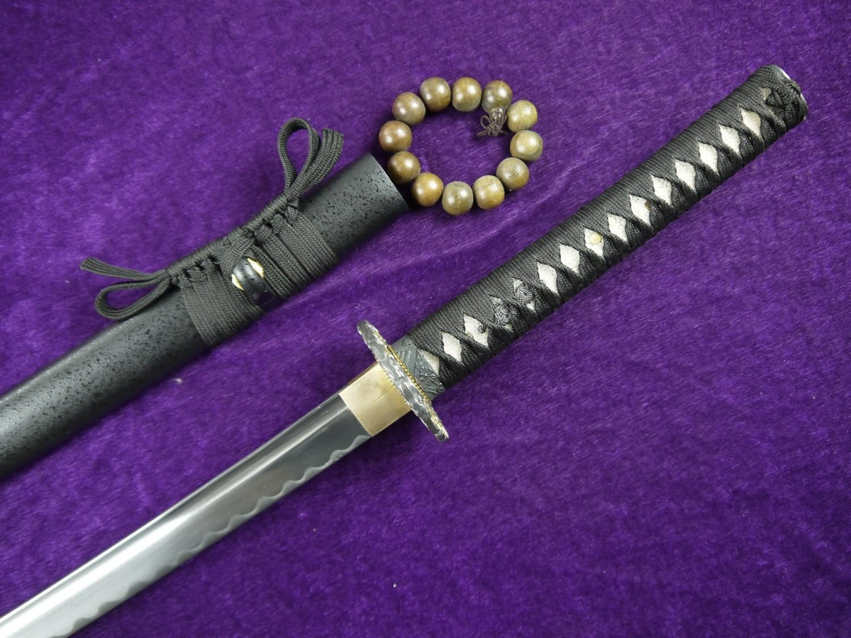 katana(Medium carbon steel Blade,Solid wood scabbard,Alloy production)Overall Length 39" - Chinese sword shop