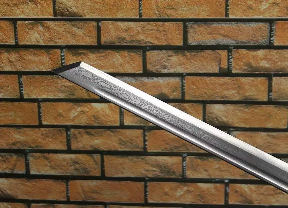 Ninja Sword Katana/Folding pattern steel blade/Solid wood scabbard/Alloy - Chinese sword shop