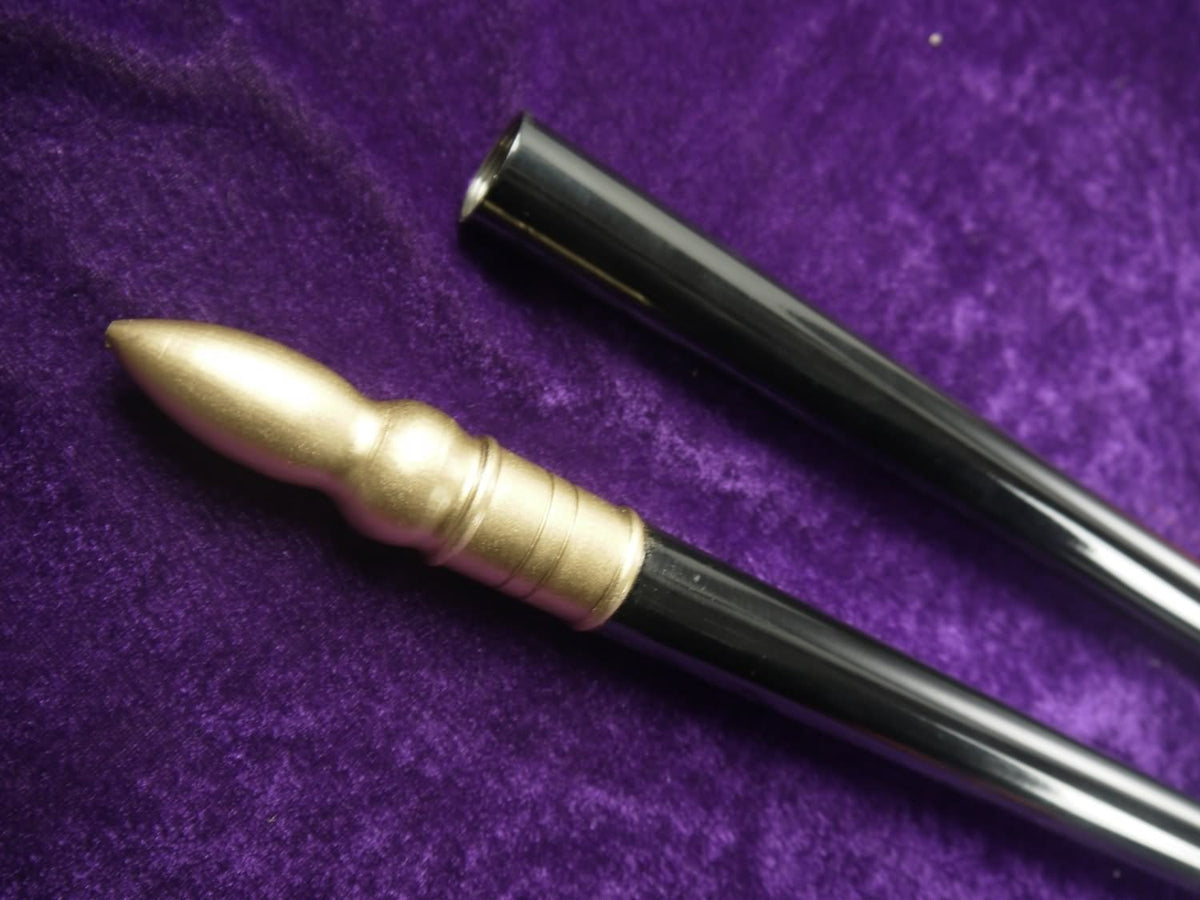 Taichi spear/Stainless steel/hand-made carved patterns/Two rod/Kung fu - Chinese sword shop