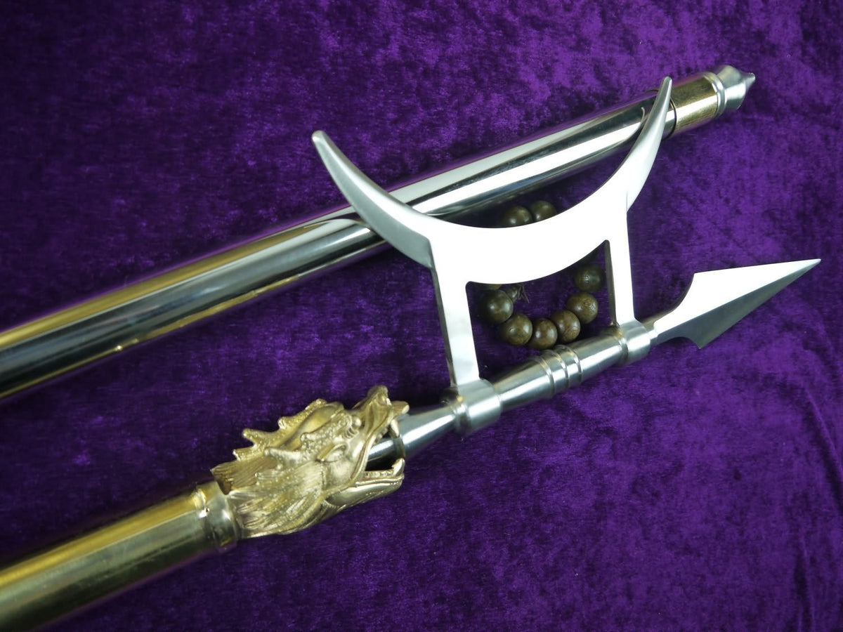 Halberd/Stainless steel hand-made/Chinese martial arts/Kung fu - Chinese sword shop