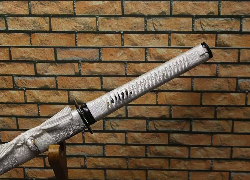Ninja Sword Katana/Folding pattern steel blade/Solid wood scabbard/Alloy - Chinese sword shop