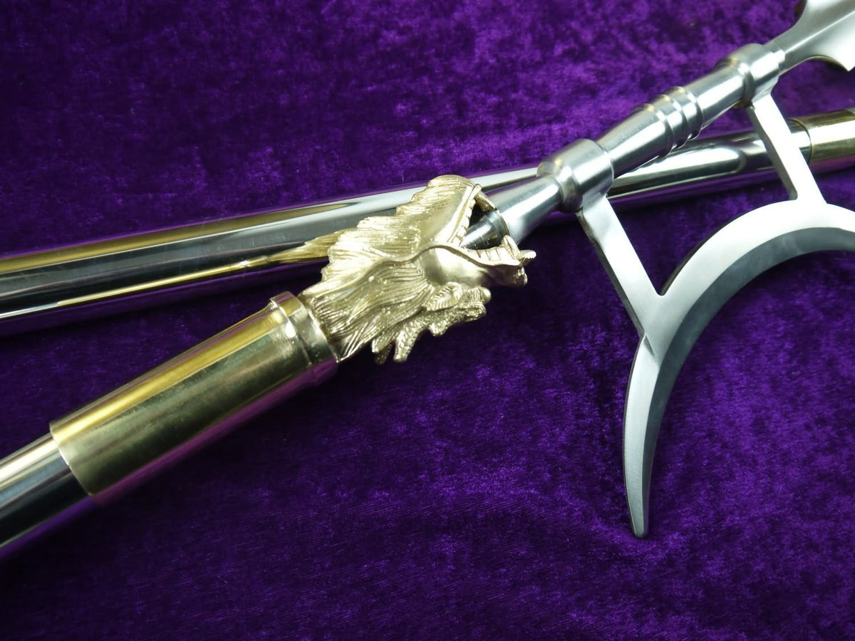 Halberd/Stainless steel hand-made/Chinese martial arts/Kung fu - Chinese sword shop