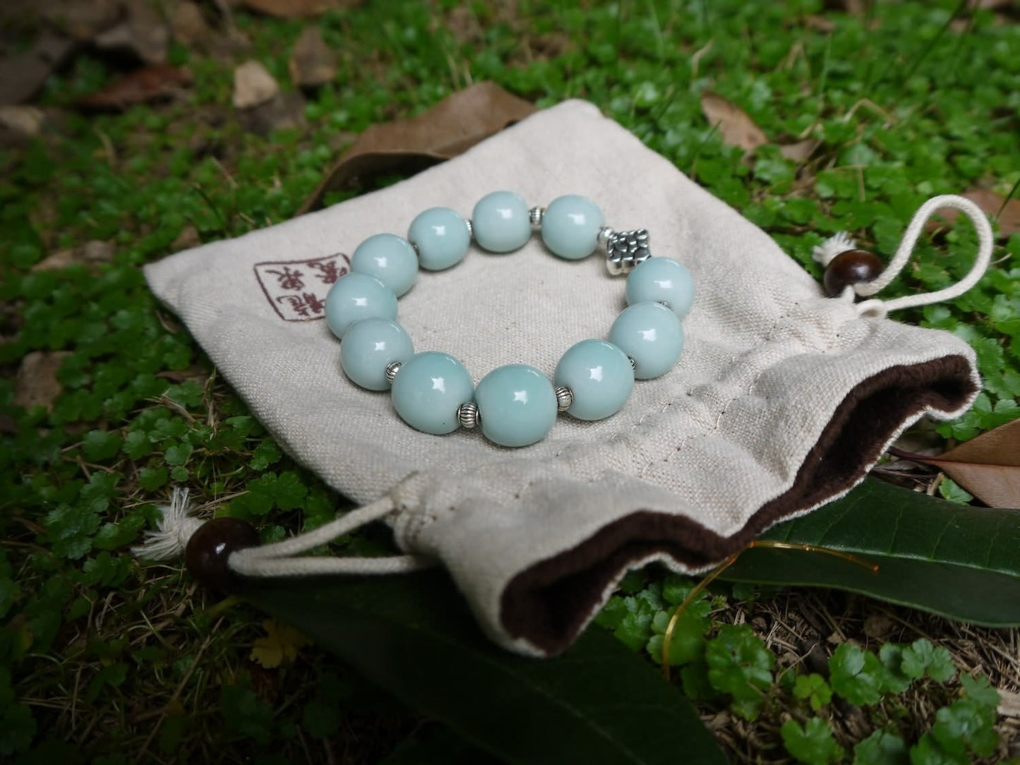 Longquan celadon Di Kiln/Celadon bracelet/Swarovski no.629 - Chinese sword shop