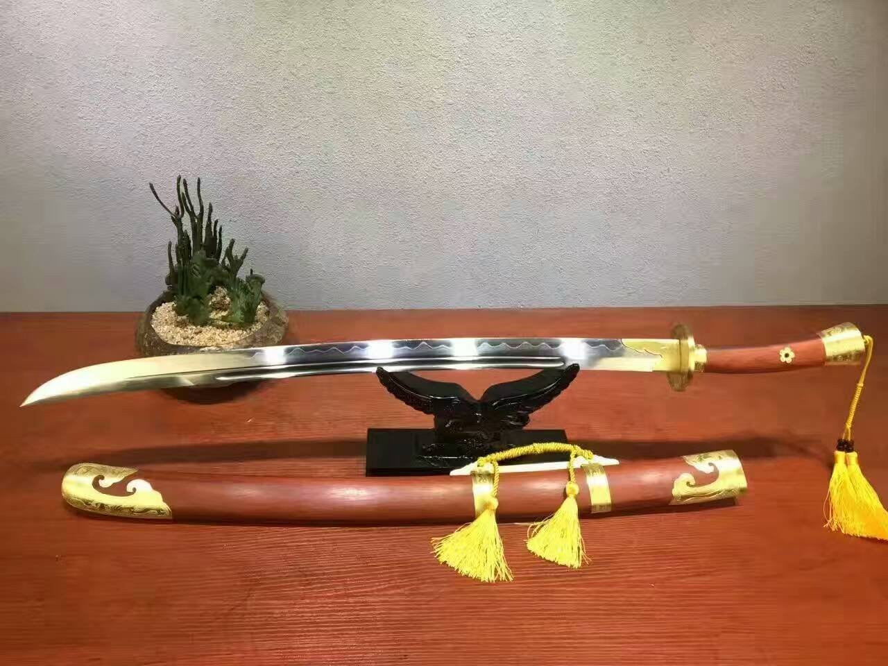 Broadsword/T10 high-carbon steel blade/Brass fittings - Chinese sword shop