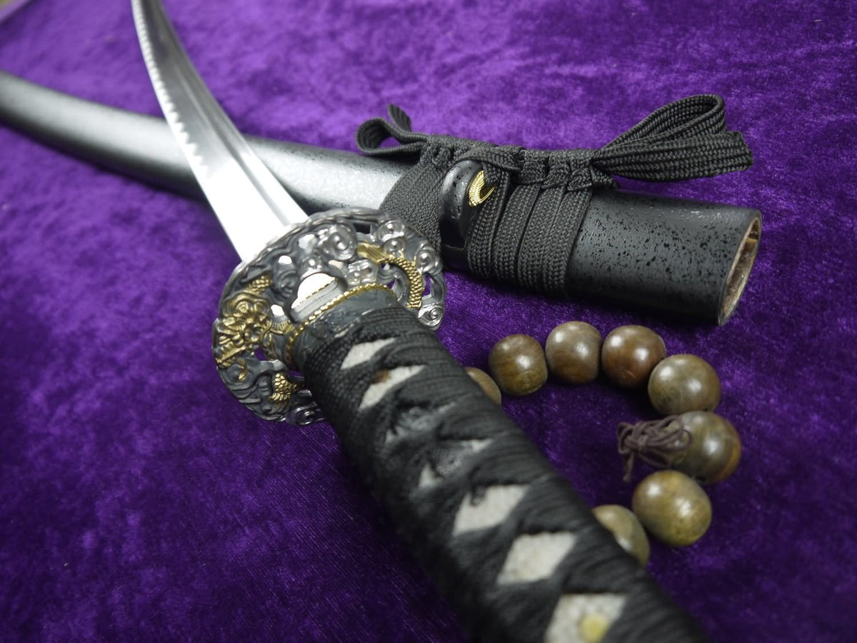 katana(Medium carbon steel Blade,Solid wood scabbard,Alloy production)Overall Length 39" - Chinese sword shop
