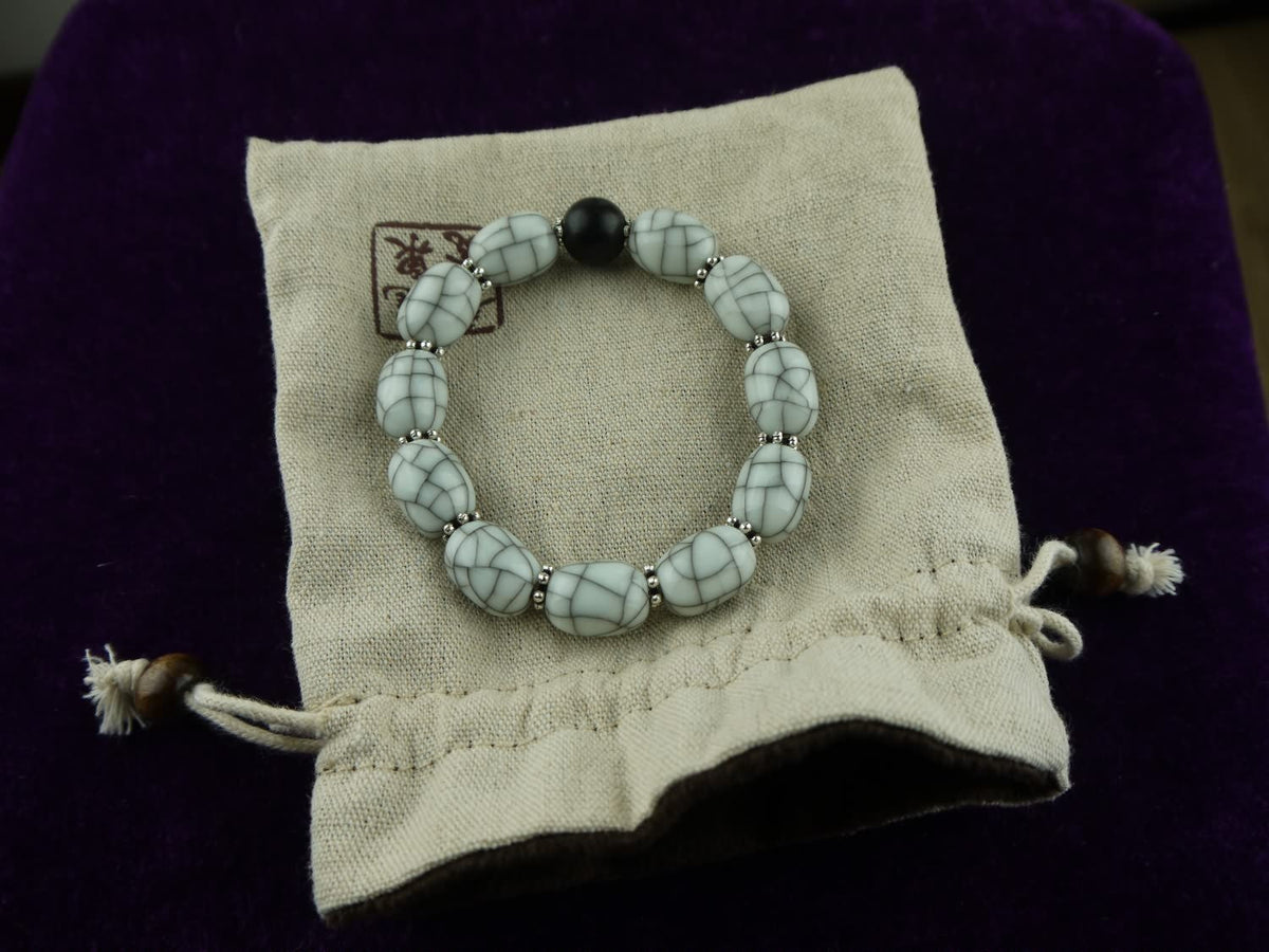 Longquan celadon Ge Kiln/Celadon bracelet/Swarovski no.1124 - Chinese sword shop