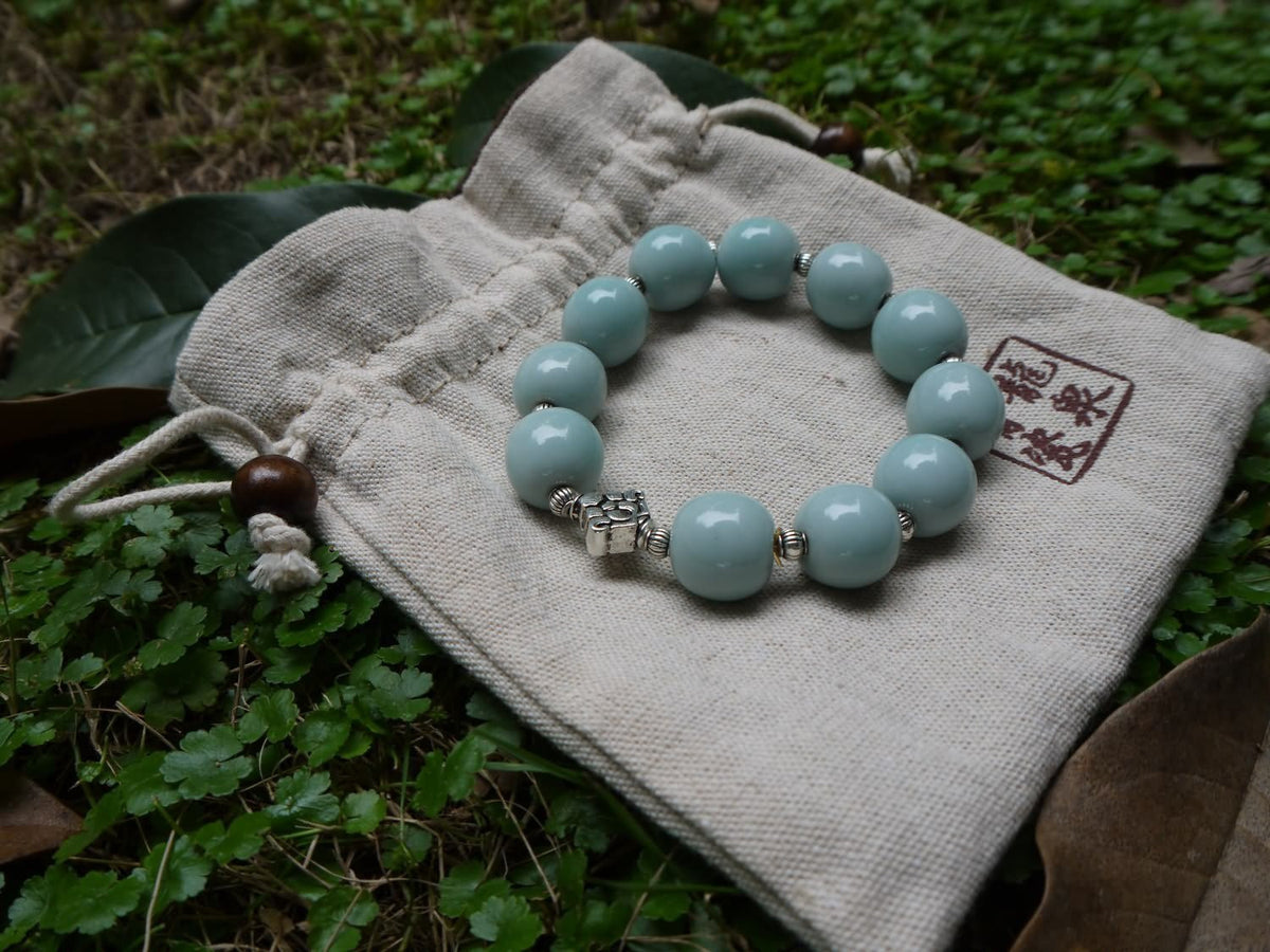 Longquan celadon Di Kiln/Celadon bracelet/Swarovski no.629 - Chinese sword shop