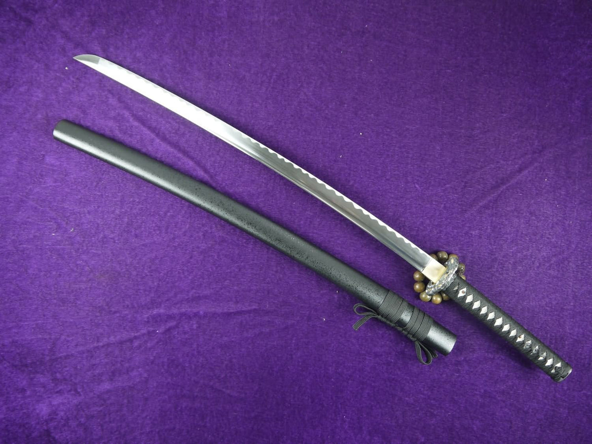 katana(Medium carbon steel Blade,Solid wood scabbard,Alloy production)Overall Length 39" - Chinese sword shop