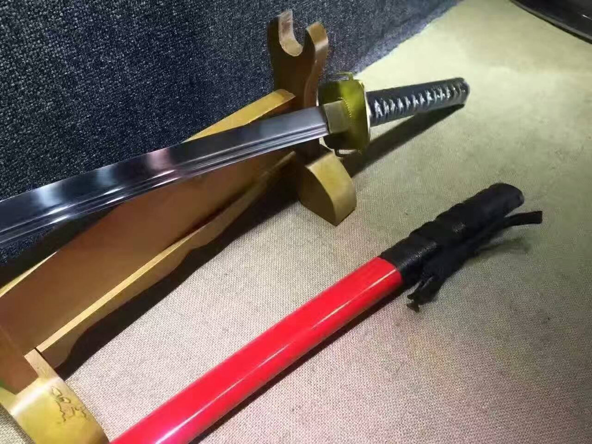 uchigatana,High carbon steel double groove blade,Wood scabbard,Alloy fittings - Chinese sword shop